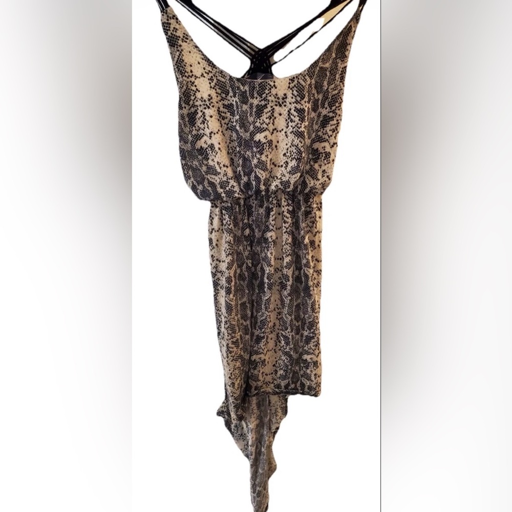 A3 Design Black and Cream Patterned Dress